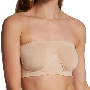Rhonda Shear Ahh Angel Underwire Bandeau Bra Strapless Nude Size Small